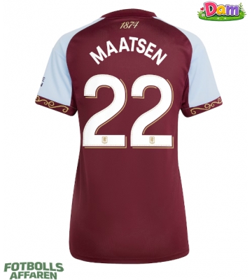 Aston Villa Ian Maatsen #22 Hemmatröja Kvinnor 2025-26 Kortärmad